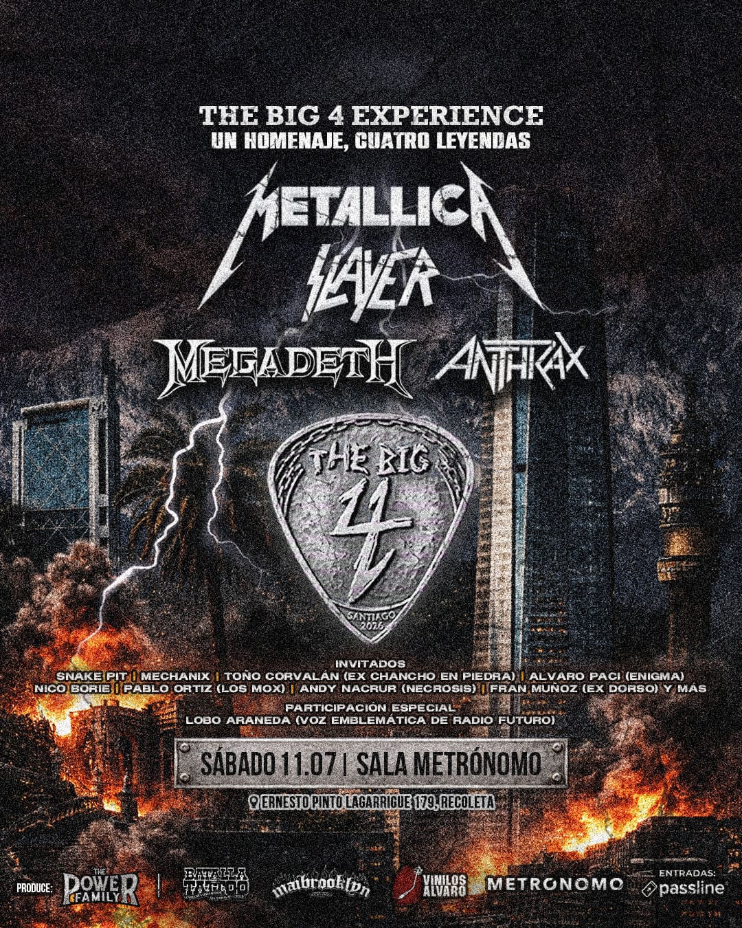 Riff por riff: Se viene tributo en vivo al Big 4